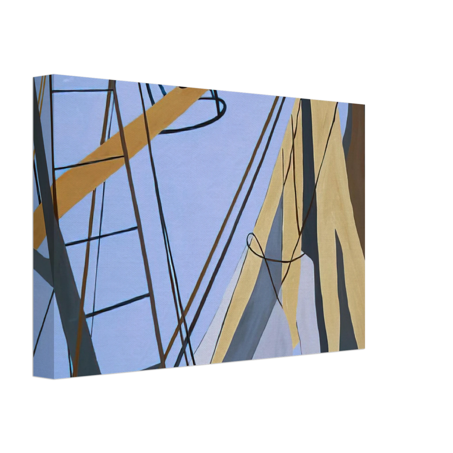 Ralston Crawford - Corpus Christi - 1975 Canvas - 70x100 cm / 28x40 inches-canvas