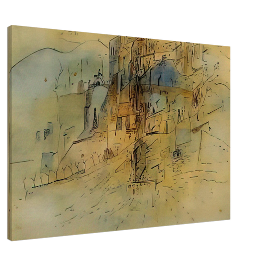 Wols - Cite - 1945 Canvas - 20x30 cm / 8x12 inches-canvas