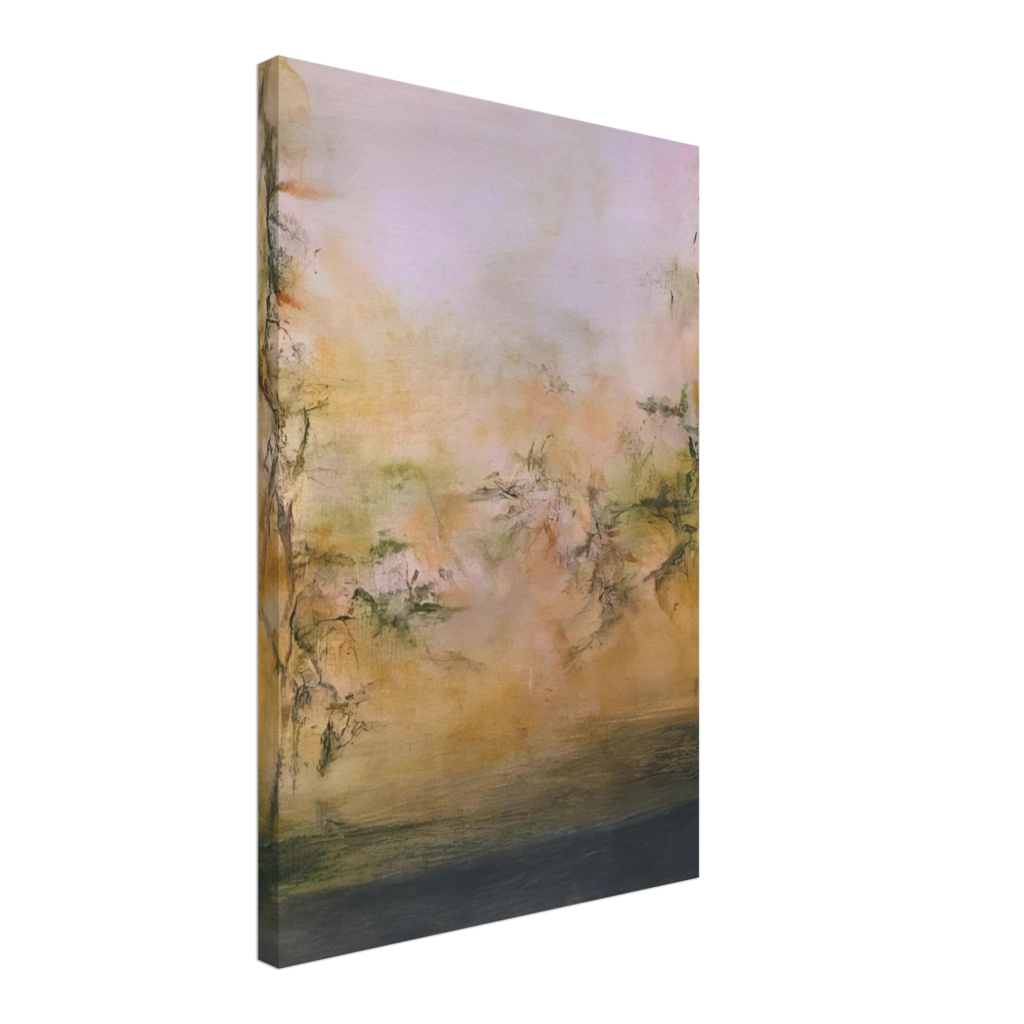 Zao Wou-Ki - 25 5 2001 2001 Canvas - 40x60 cm / 16x24 inches-canvas