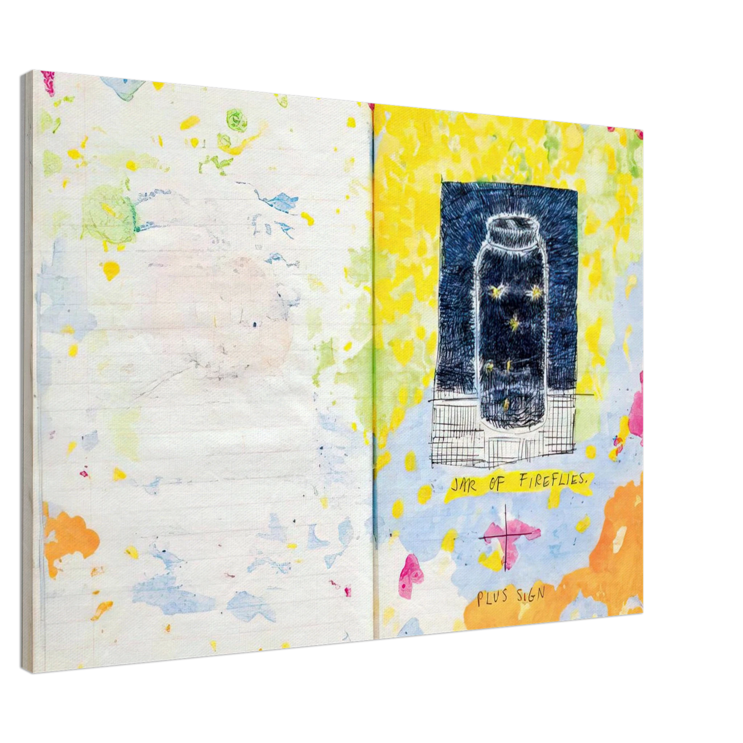 Paul Thek - Untitled Composition notebook detail - 1977 Canvas - 20x30 cm / 8x12 inches-canvas