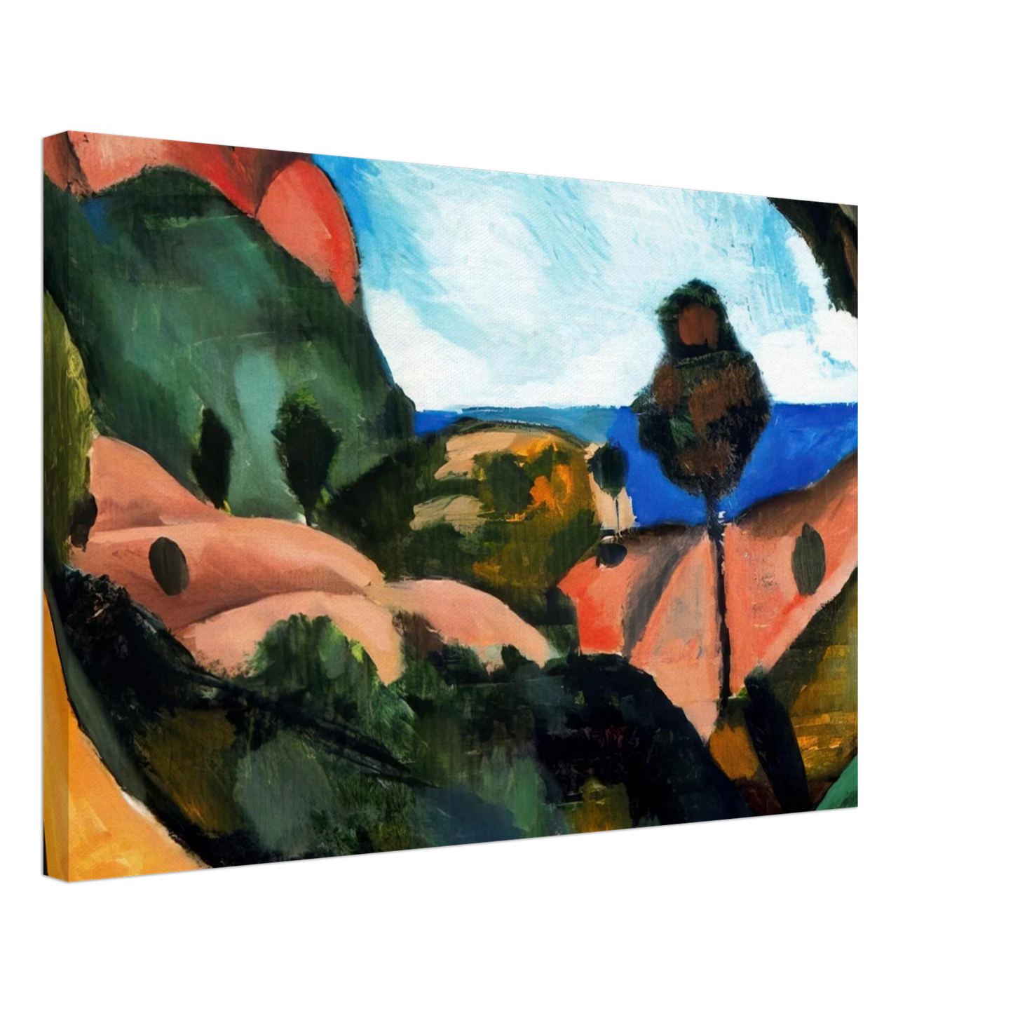 Andre Derain - LANDSCAPE 1907 Canvas - 40x60 cm / 16x24 inches-canvas
