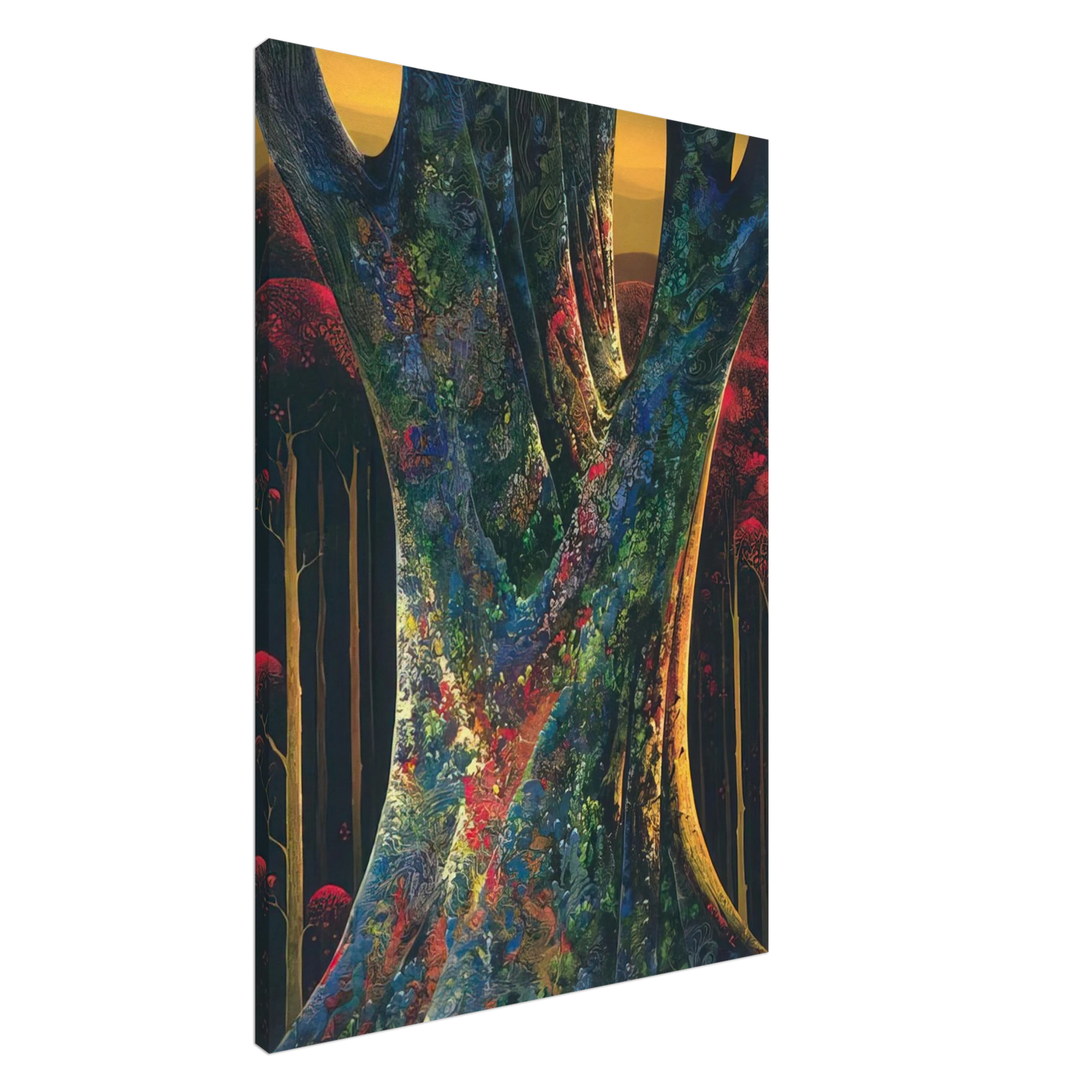 Eyvind Earle - Majestic Tree Canvas - 20x30 cm / 8x12 inches-canvas