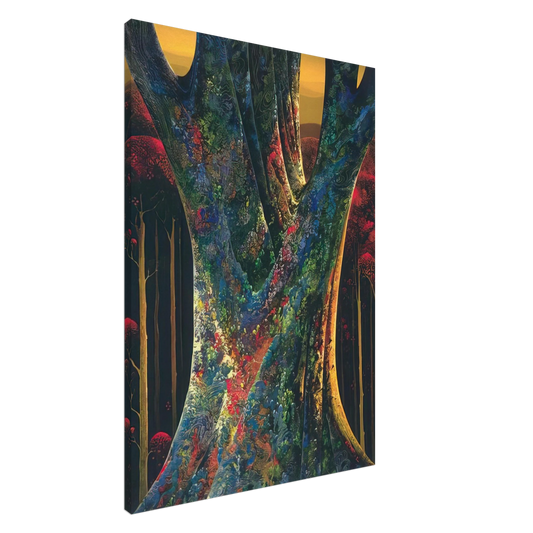 Eyvind Earle - Majestic Tree Canvas - 20x30 cm / 8x12 inches-canvas