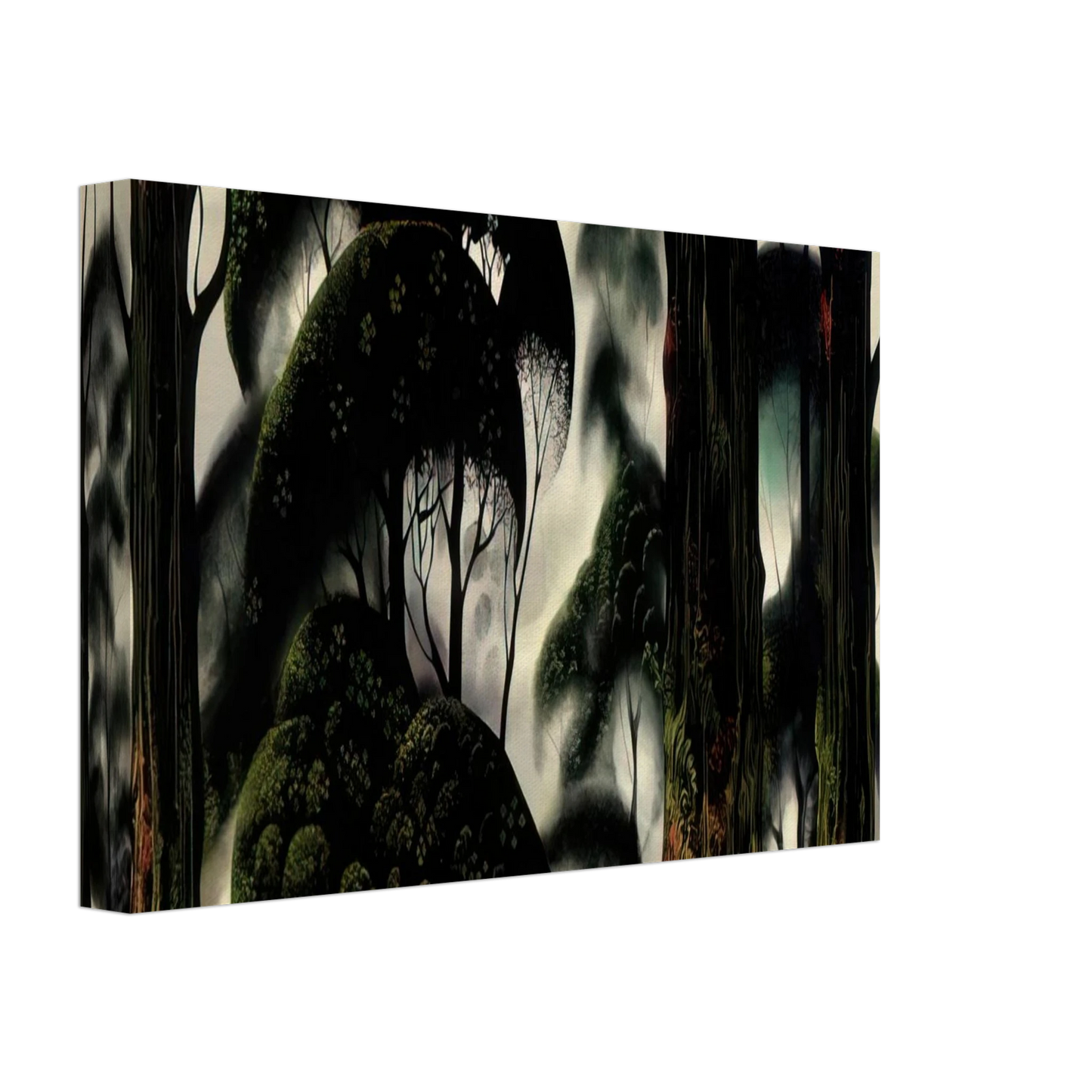Eyvind Earle - Forest Magic Canvas - 40x60 cm / 16x24 inches-canvas