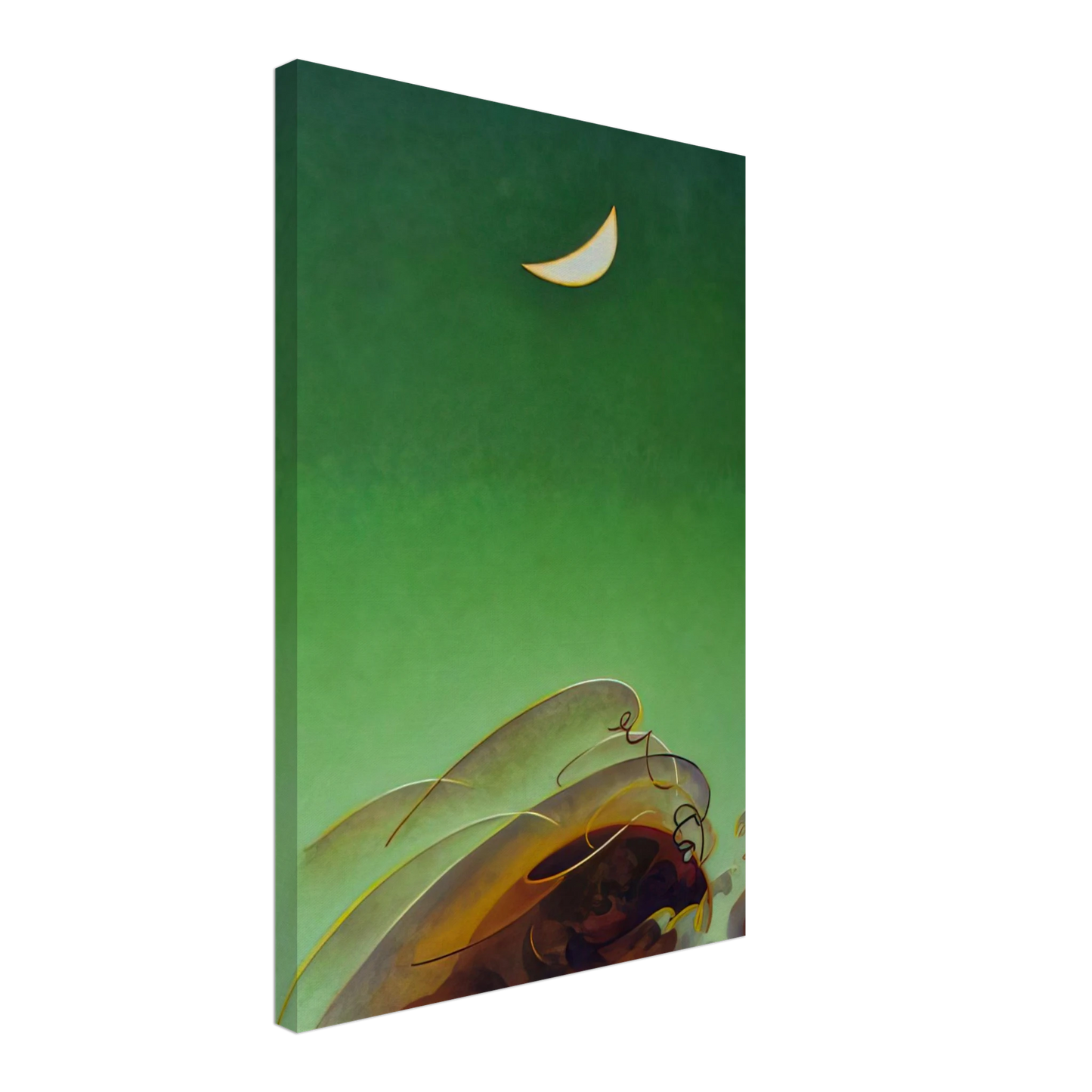 Agnes Lawrence Pelton - Spring Moon - 1942 Canvas - 40x60 cm / 16x24 inches-canvas