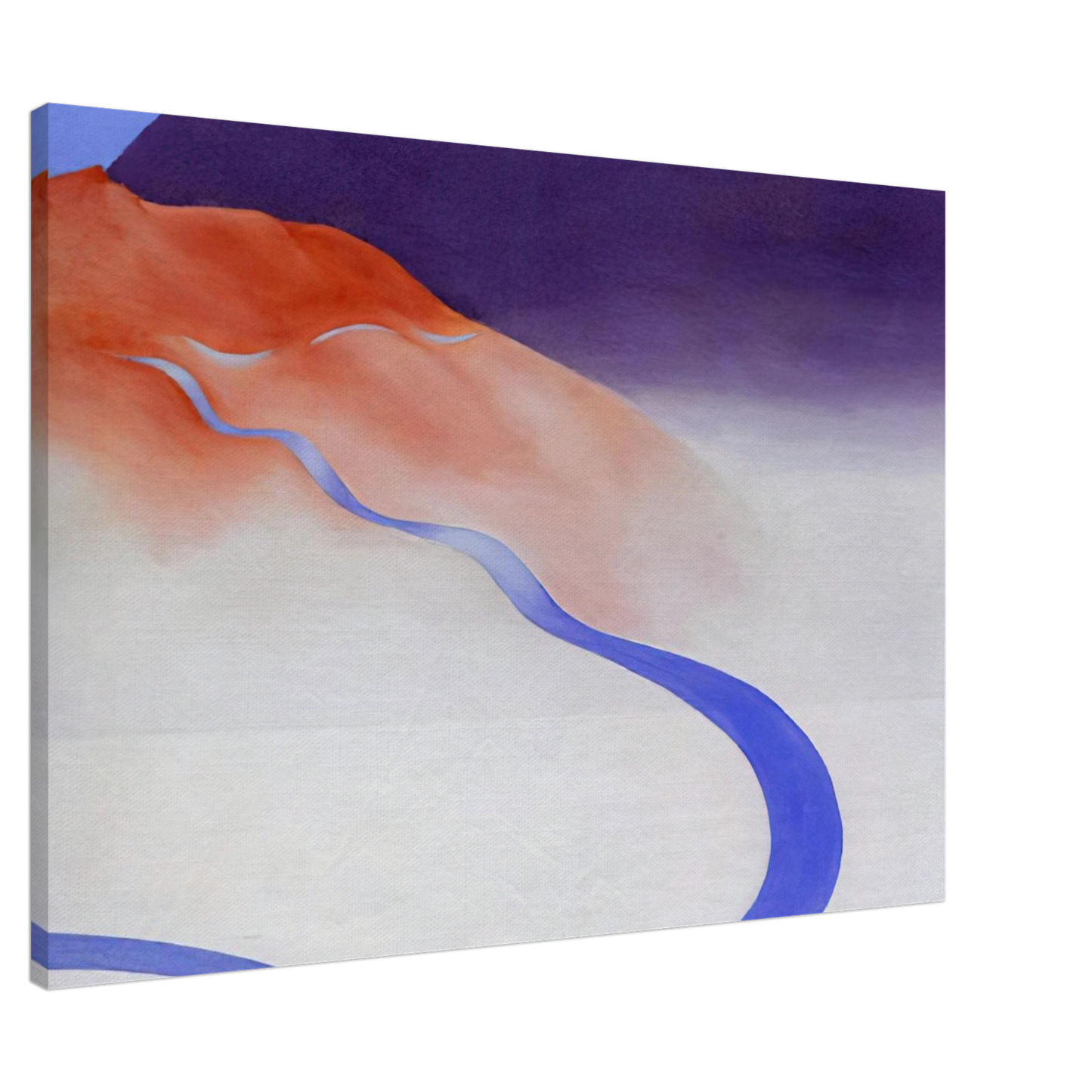 Georgia O'Keeffe - Road to the Ranch Canvas - 20x30 cm / 8x12 inches-canvas
