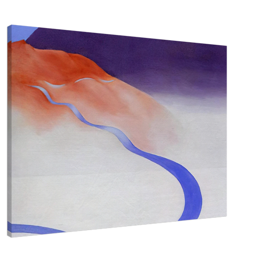 Georgia O'Keeffe - Road to the Ranch Canvas - 20x30 cm / 8x12 inches-canvas