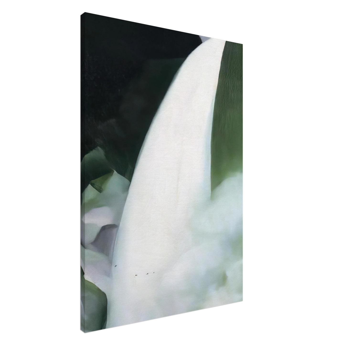 Georgia O'Keeffe - Green and White Canvas - 20x30 cm / 8x12 inches-canvas