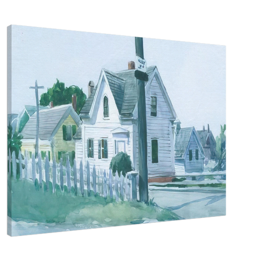 Edward Hopper - White House with Dormer Window Canvas - 20x30 cm / 8x12 inches-canvas