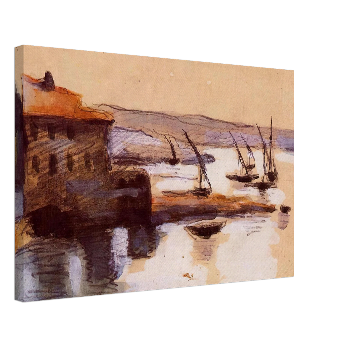Paul Cezanne - Seascape Canvas - 40x60 cm / 16x24 inches-canvas
