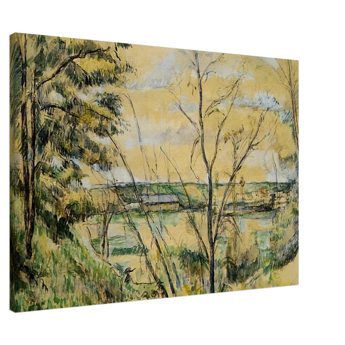 Paul Cezanne - The Oise Valley Canvas - 20x30 cm / 8x12 inches-canvas