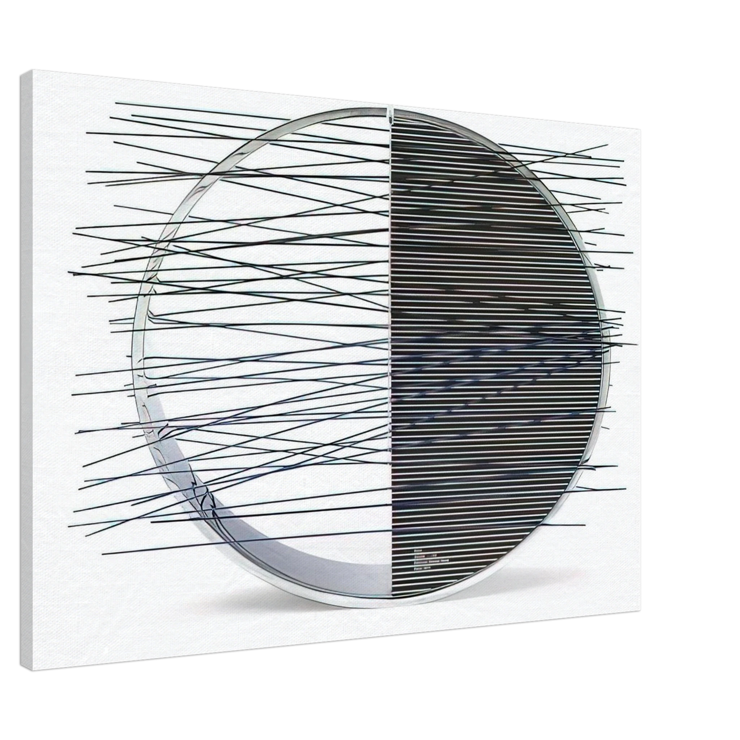 Jesus Rafael Soto - ANELLO Canvas - 20x30 cm / 8x12 inches-canvas