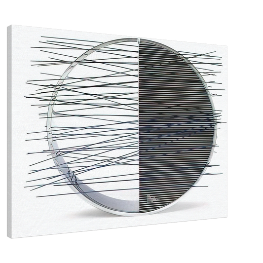 Jesus Rafael Soto - ANELLO Canvas - 20x30 cm / 8x12 inches-canvas