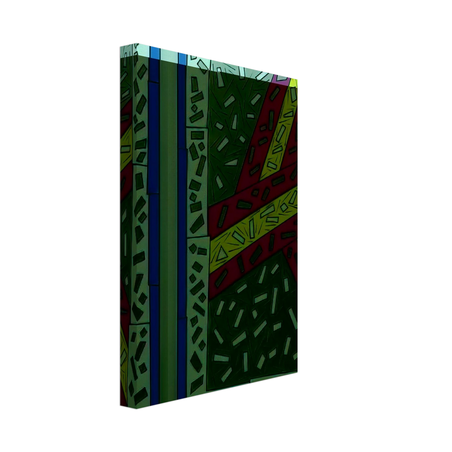 Nicholas Krushenick - Grand Entrance - 1987 Canvas - 40x60 cm / 16x24 inches-canvas