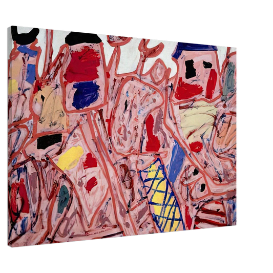Jean Dubuffet - SUCCESSFUL CAMPAIGN Canvas - 20x30 cm / 8x12 inches-canvas
