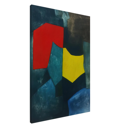 Serge Poliakoff - XVI - 1964 Canvas - 20x30 cm / 8x12 inches-canvas