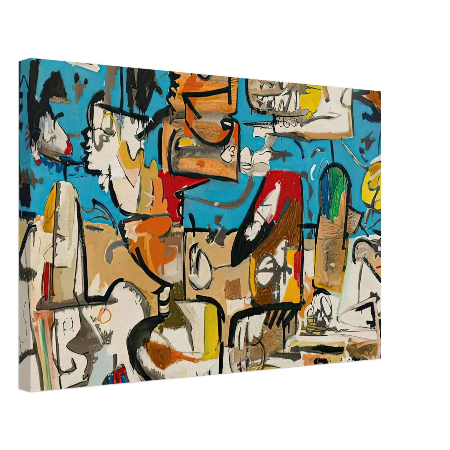 Helen Frankenthaler - Untitled, 1951- Canvas - 40x60 cm / 16x24 inches-canvas