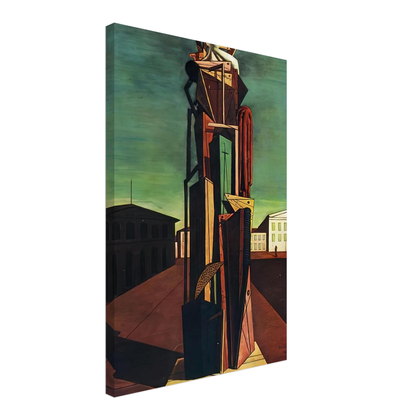 Giorgio de Chirico - THE GREAT METAPHYSICIAN 1917 Canvas - 70x100 cm / 28x40 inches-canvas