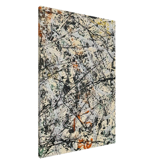 Jackson Pollock - NUMBER 32 1947 Canvas - 20x30 cm / 8x12 inches-canvas