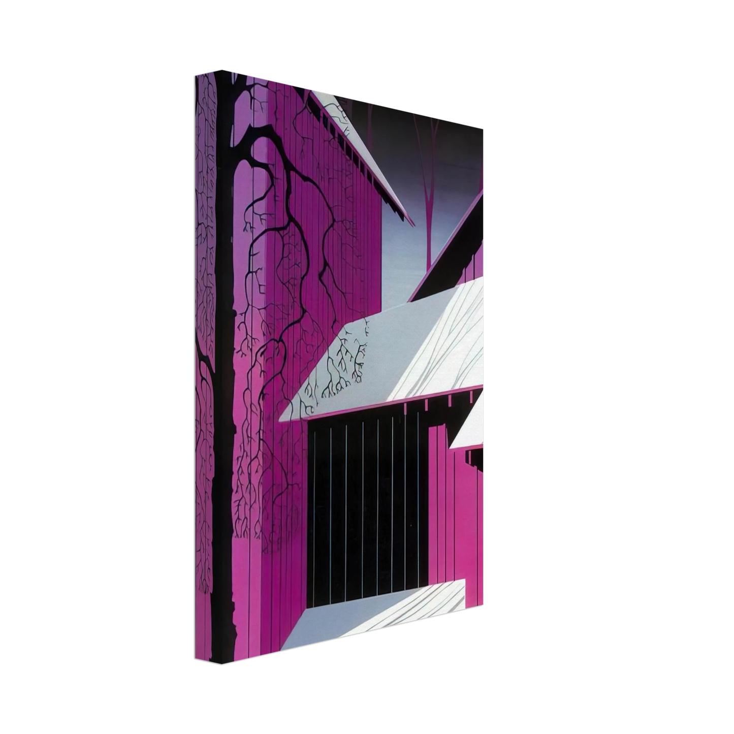 Eyvind Earle - Amethyst Canvas - 40x60 cm / 16x24 inches-canvas