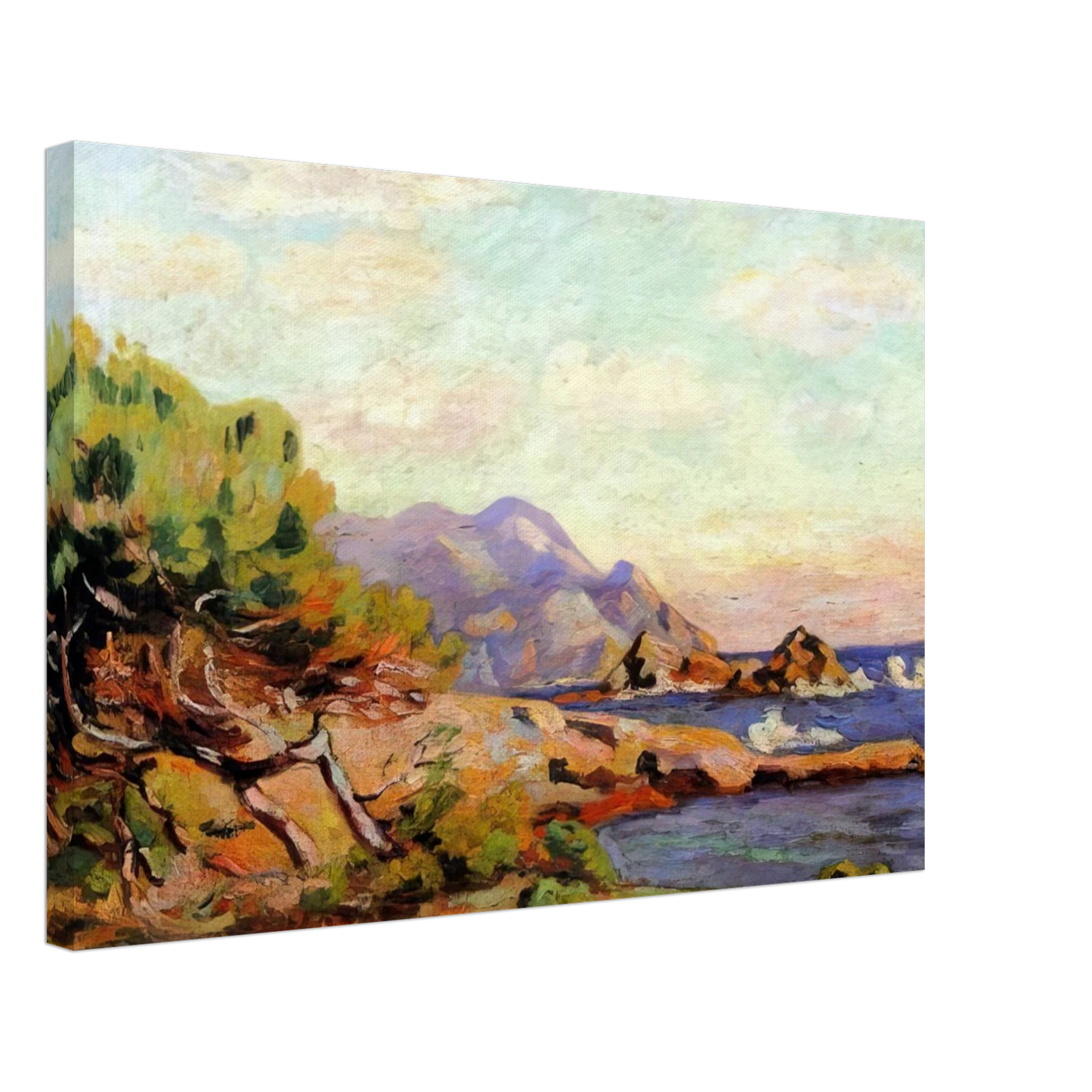 Armand Guillaumin - La Pointe du Lou Gaou - 1911 Canvas - 40x60 cm / 16x24 inches-canvas