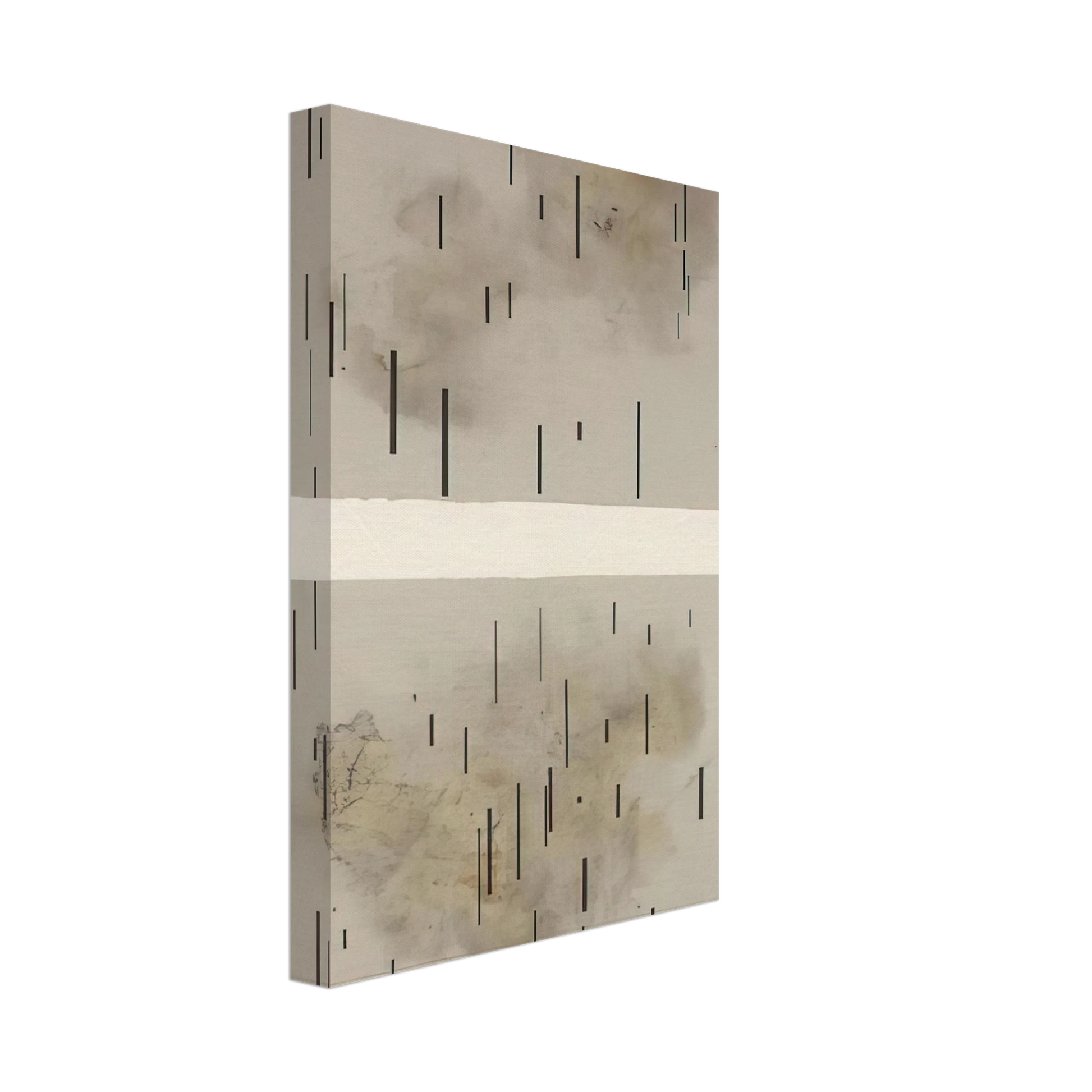 John Cage - Global Village 37-48 Diptych - 1989 Canvas - 40x60 cm / 16x24 inches-canvas