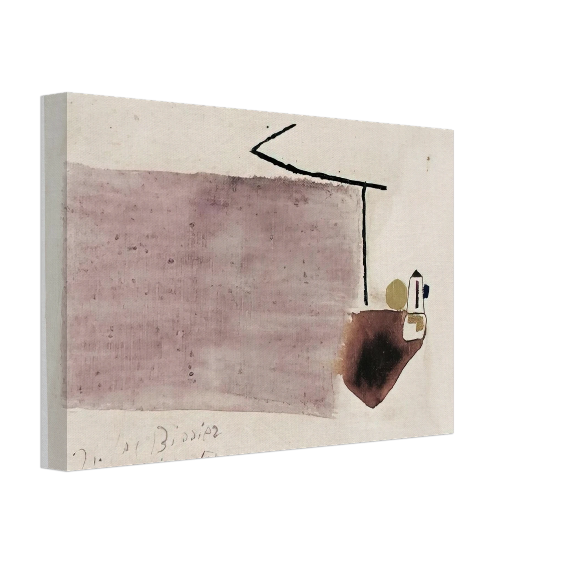 Julius Bissier - 14.X.58 - 1958 Canvas - 70x100 cm / 28x40 inches-canvas