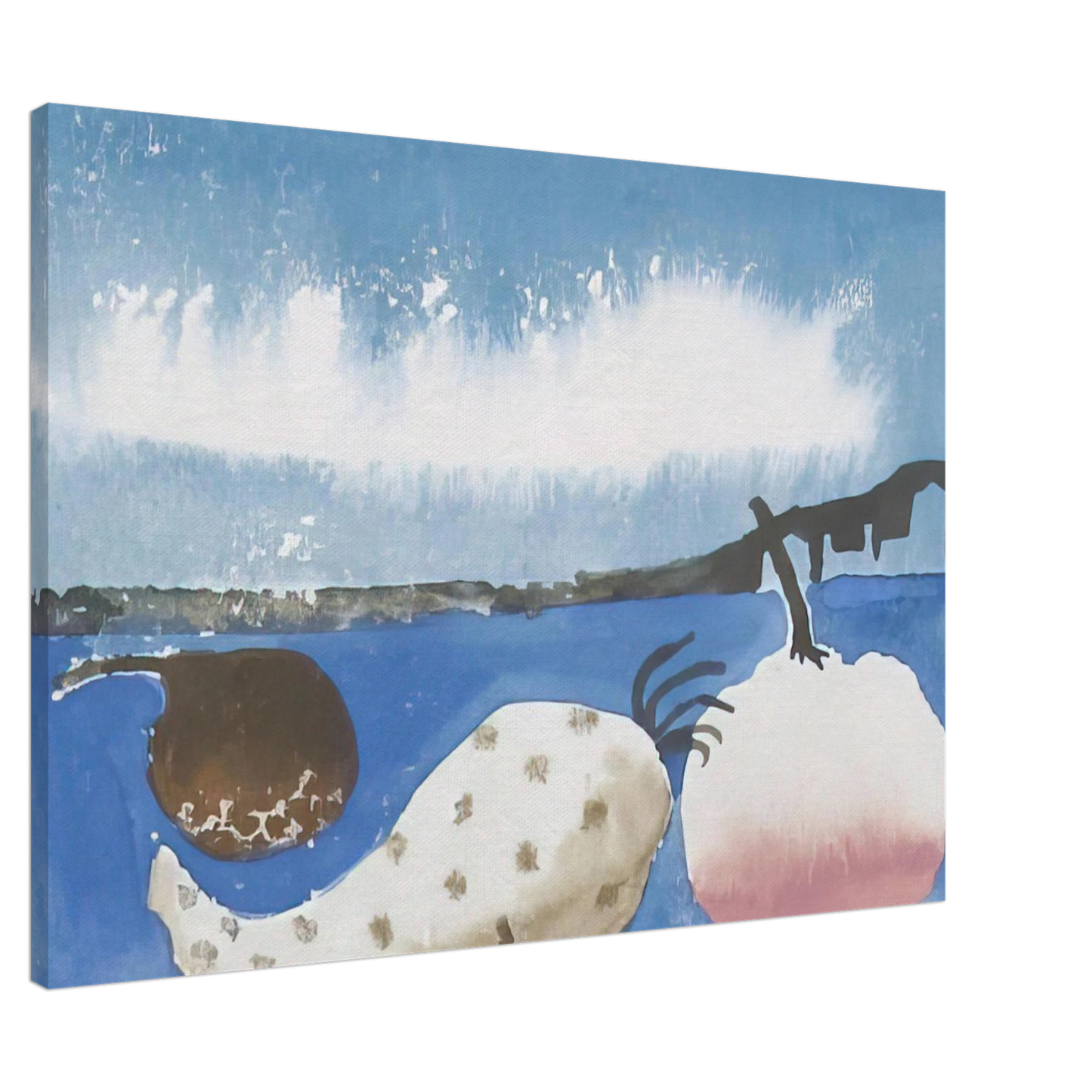 Mary Fedden - Fruit by the shore - 1992 Canvas - 20x30 cm / 8x12 inches-canvas