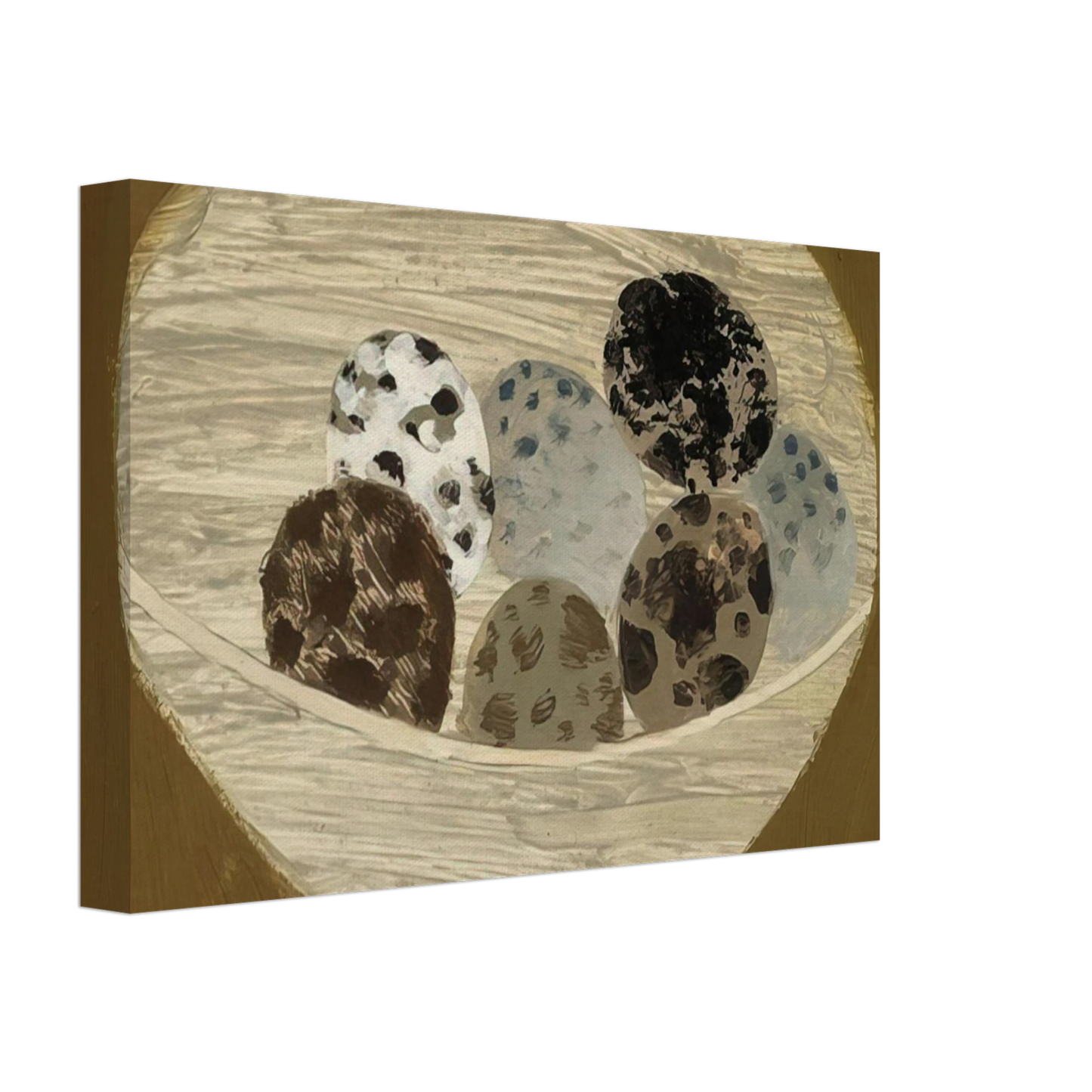 Mary Fedden - Quail Eggs - 1983 Canvas - 70x100 cm / 28x40 inches-canvas