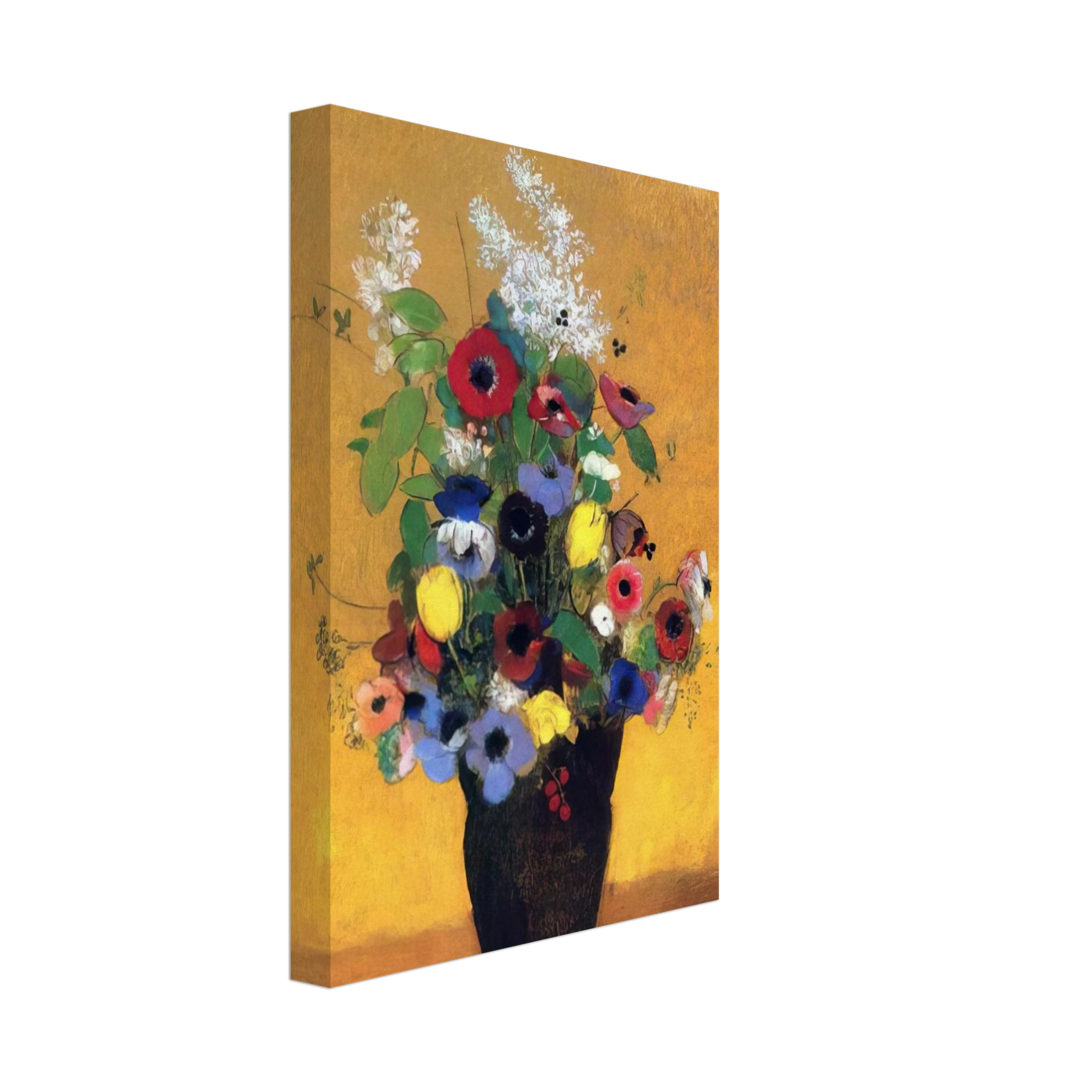 Odilon Redon - FLOWERS 2 Canvas - 40x60 cm / 16x24 inches-canvas