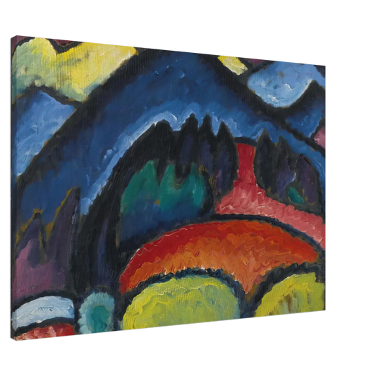 Alexej von Jawlensky - OBERSTDORF MOUNTAINS 1912 Canvas - 20x30 cm / 8x12 inches-canvas