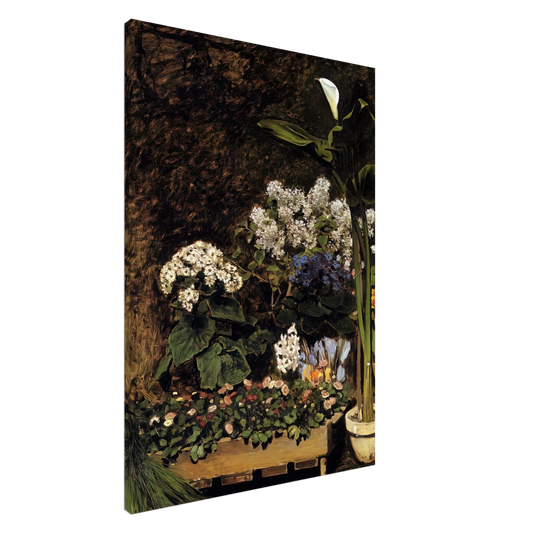 Pierre-Auguste Renoir - Spring Flowers Canvas - 20x30 cm / 8x12 inches-canvas