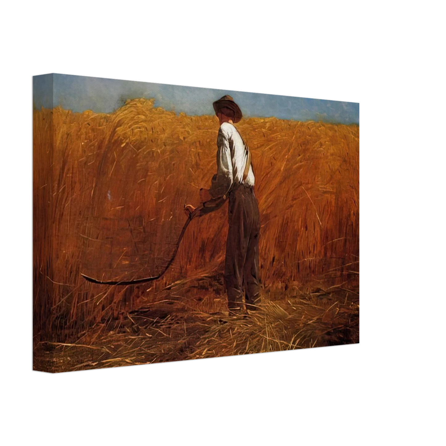 Winslow Homer - THE VETERAN IN A NEW FIELD Canvas - 70x100 cm / 28x40 inches-canvas