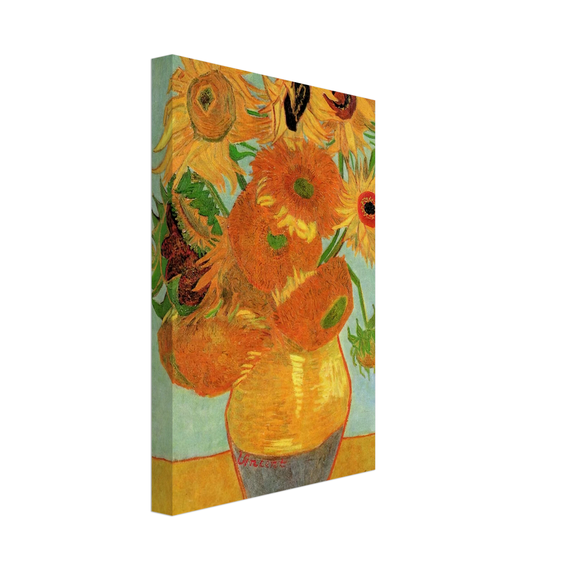 Vincent van Gogh - Still Life Vase with Twelve Sunflowers Canvas - 40x60 cm / 16x24 inches-canvas