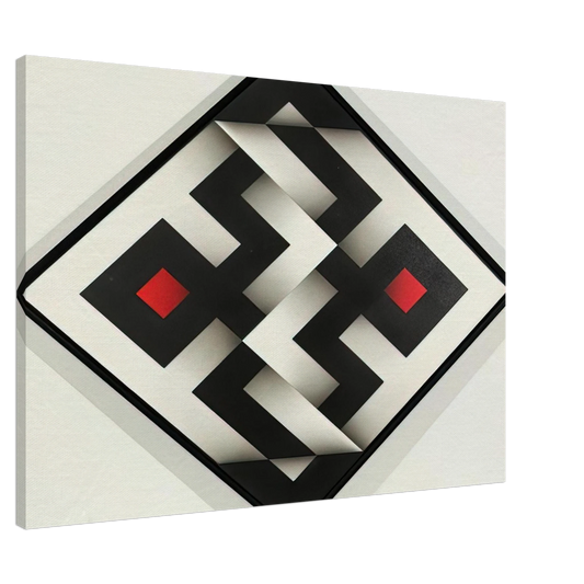 Omar Rayo - Ibawabi - 1975 Canvas - 20x30 cm / 8x12 inches-canvas