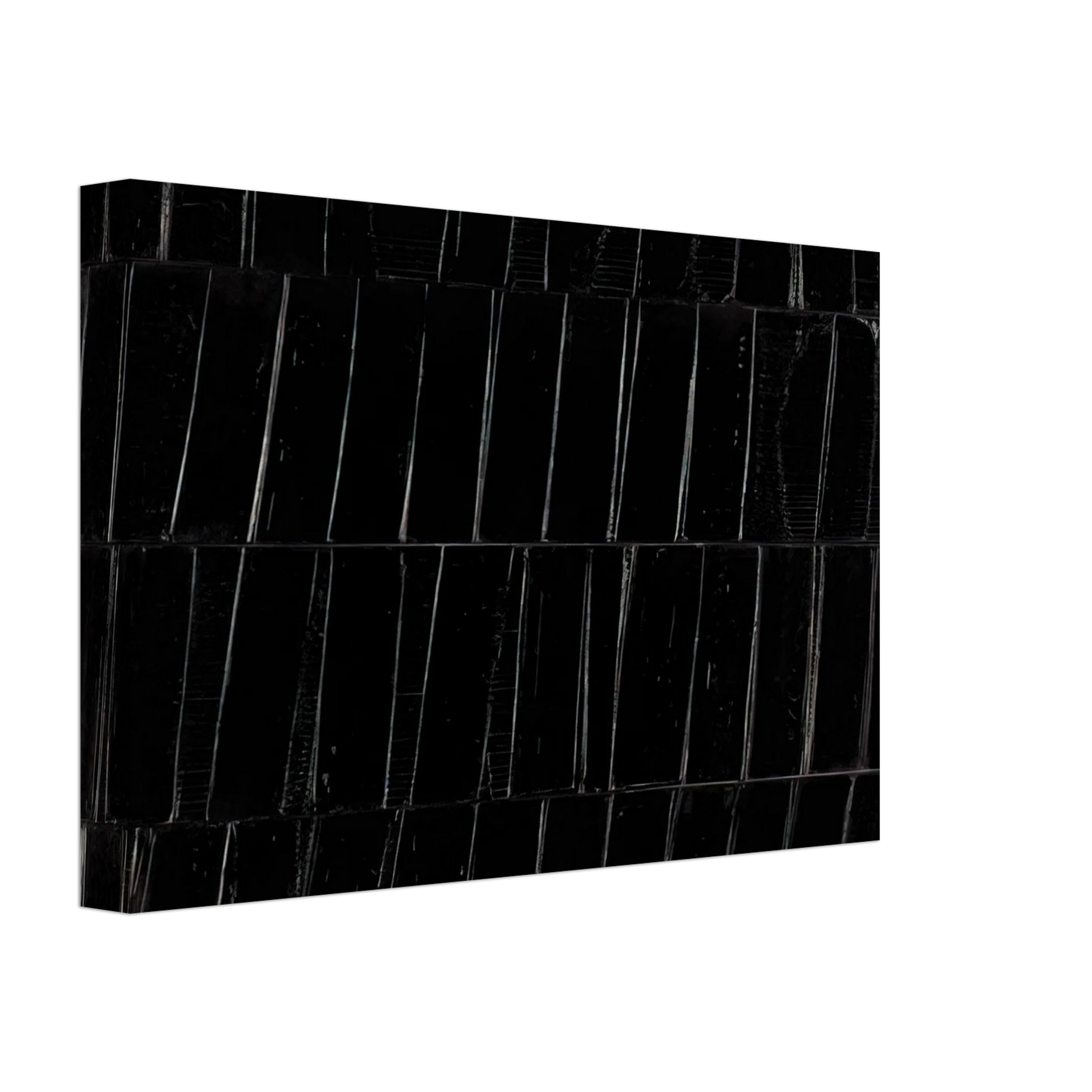 Pierre Soulages - Peinture 324 x 362 cm, 1985 Polyptyque C - 1985 Canvas - 70x100 cm / 28x40 inches-canvas