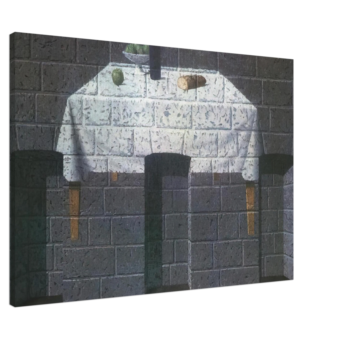 Rene Magritte - THE ENDEARING TRUTH 1966 Canvas - 20x30 cm / 8x12 inches-canvas