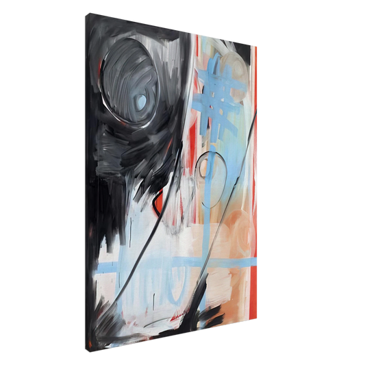 Michel Majerus - MoM Block Nr. 6 - 1999 Canvas - 20x30 cm / 8x12 inches-canvas