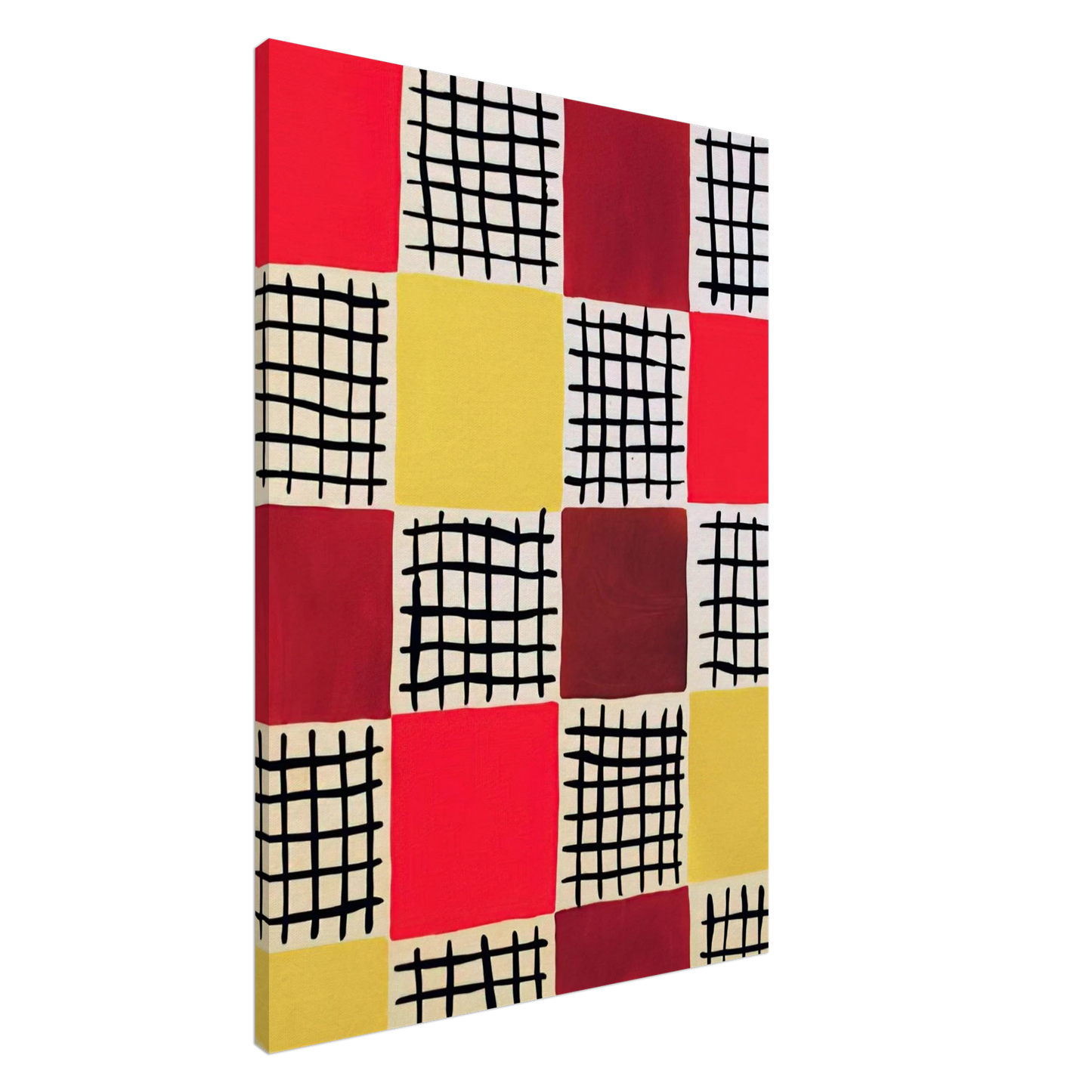 Sonia Delaunay - COMPOSITION 7 Canvas - 20x30 cm / 8x12 inches-canvas