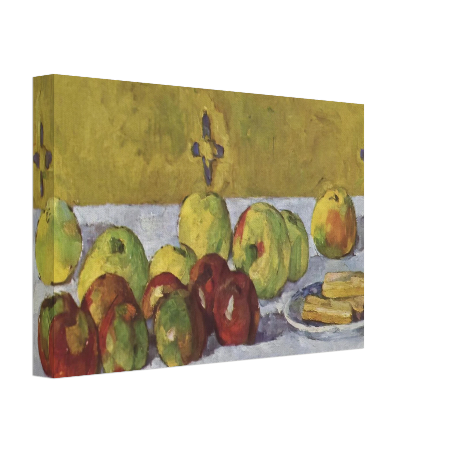 Paul Cezanne - Still life with apples and biscuits Canvas - 40x60 cm / 16x24 inches-canvas