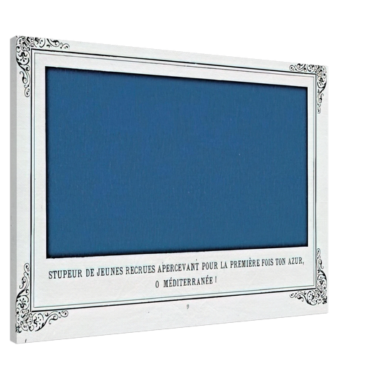 Alphonse Allais - The Awe of Navy Recruits Seeing for the First Time Your Blue, O Mediterranean Sea! Canvas - 20x30 cm / 8x12 inches-canvas