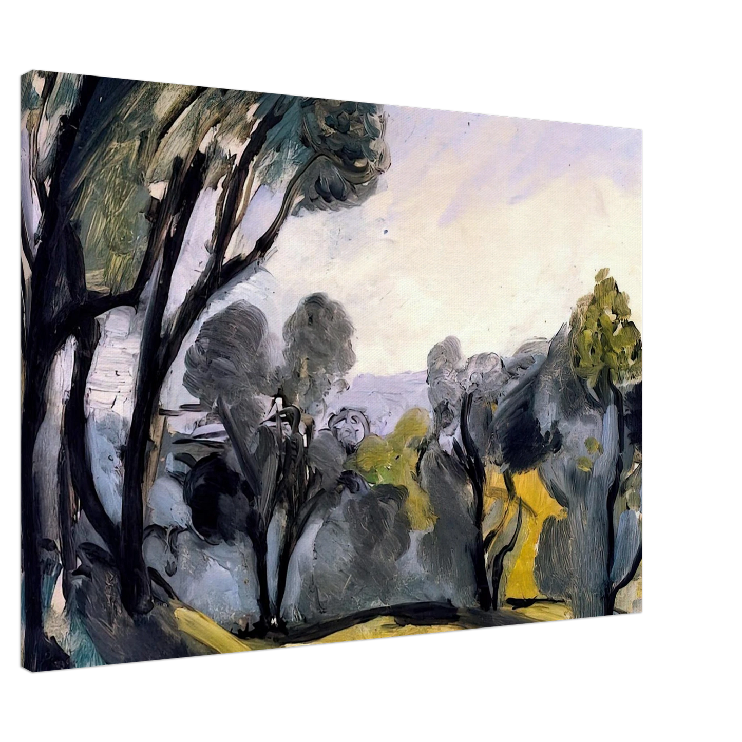 Henri Matisse - LANDSCAPE WITH OLIVE TREES 1918 Canvas - 20x30 cm / 8x12 inches-canvas