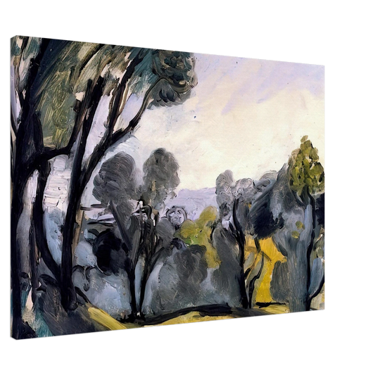 Henri Matisse - LANDSCAPE WITH OLIVE TREES 1918 Canvas - 20x30 cm / 8x12 inches-canvas
