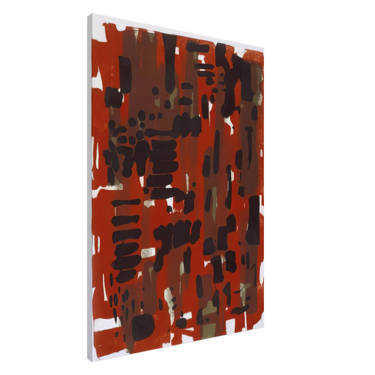 Patrick Heron - Red Garden - 1956 Canvas - 20x30 cm / 8x12 inches-canvas