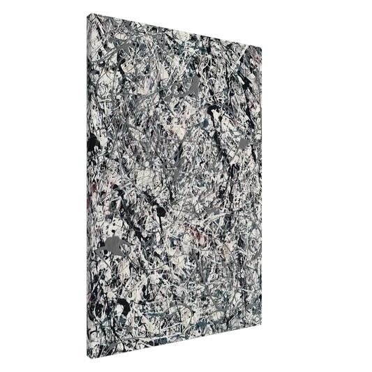 Jackson Pollock - NUMBER 19 1948 Canvas - 20x30 cm / 8x12 inches-canvas