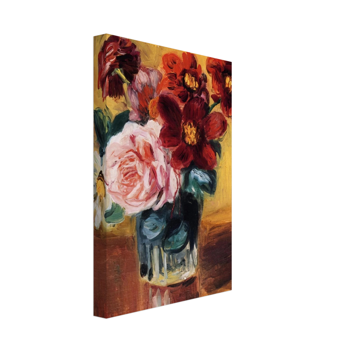 Pierre-Auguste Renoir - Flowers in a Vase Canvas - 40x60 cm / 16x24 inches-canvas
