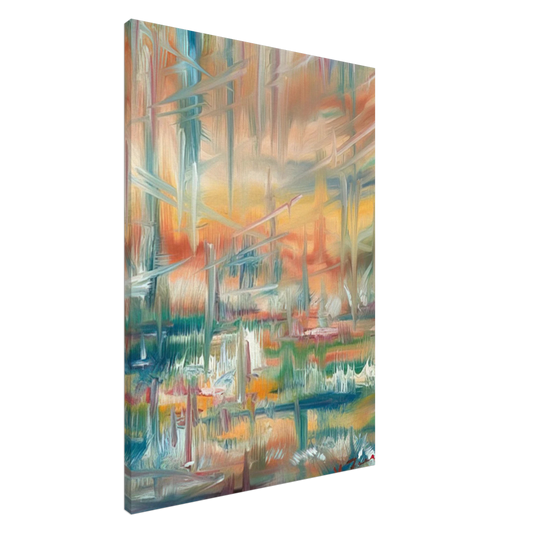 Konrad Zuse - Abstract Composition Canvas - 20x30 cm / 8x12 inches-canvas