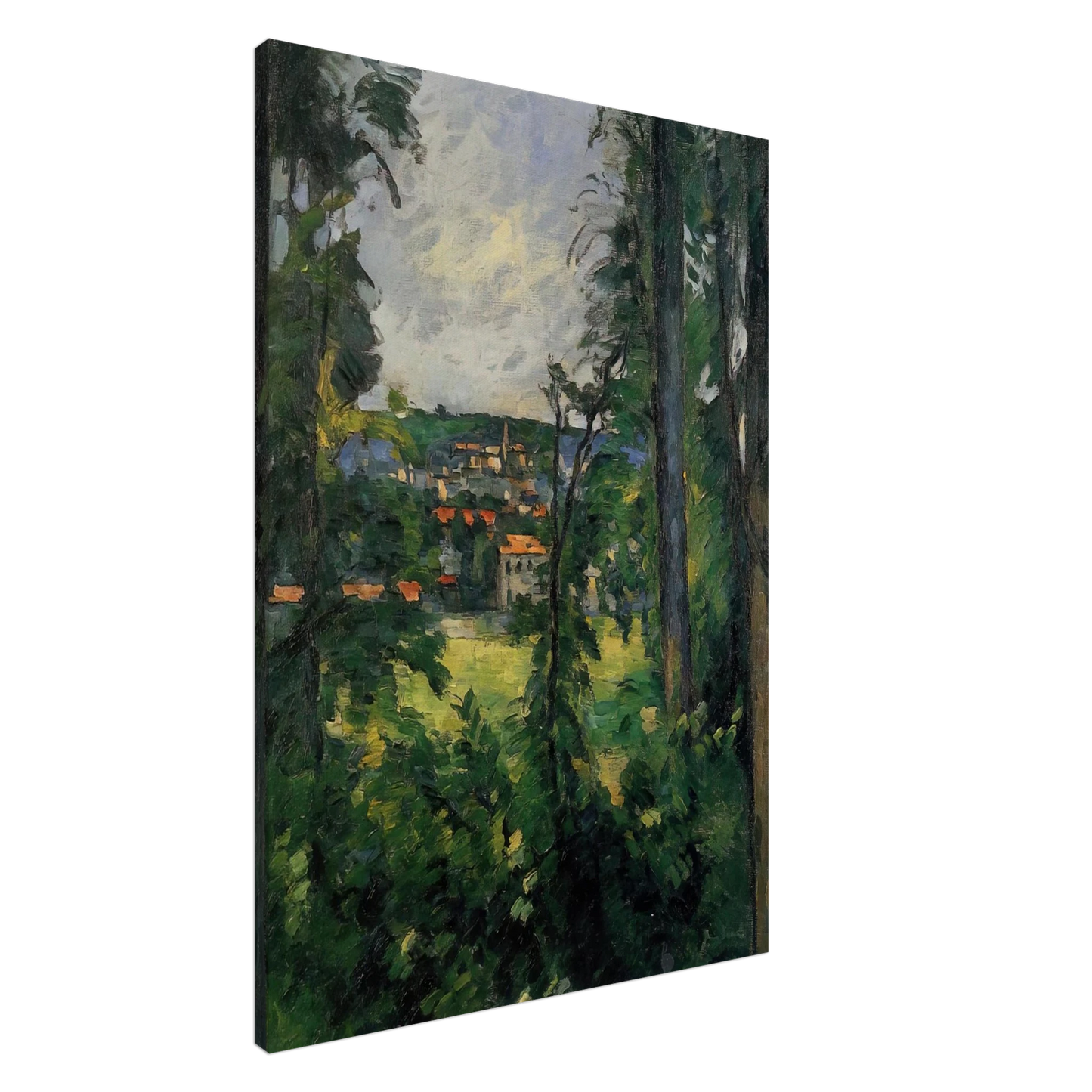 Paul Cezanne - Auvers. View from Nearby Canvas - 20x30 cm / 8x12 inches-canvas