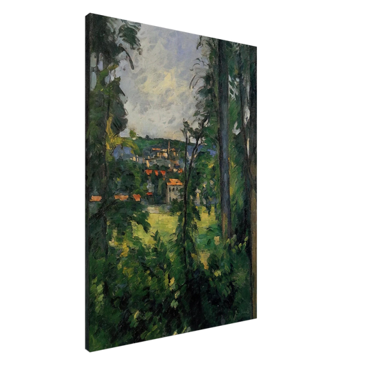 Paul Cezanne - Auvers. View from Nearby Canvas - 20x30 cm / 8x12 inches-canvas