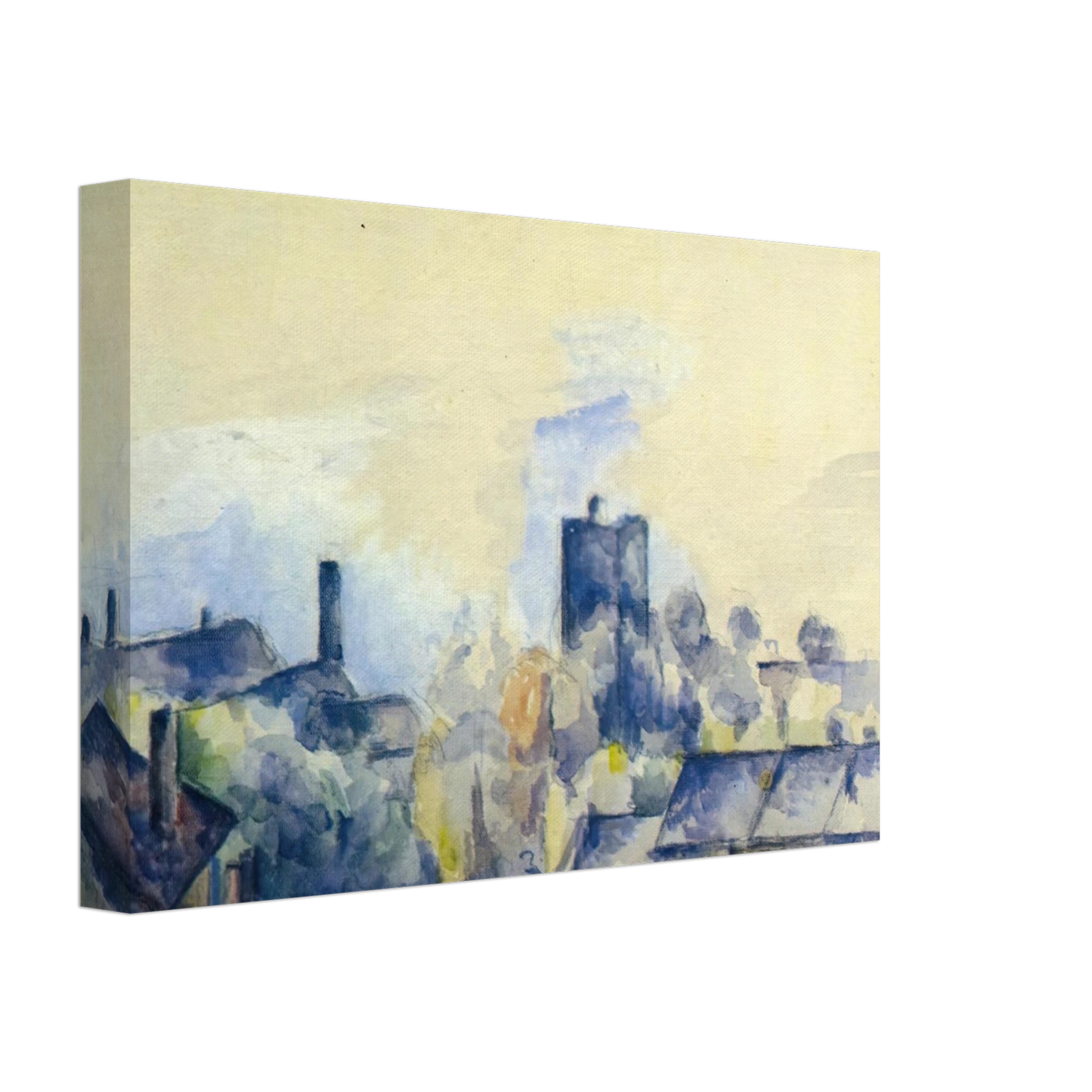 Paul Cezanne - Roofs in L'Estaque Canvas - 40x60 cm / 16x24 inches-canvas